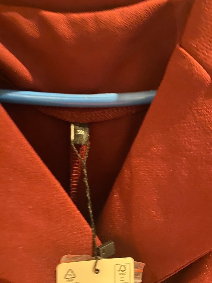 Bordo Uzun  Düğmeli Elbise - Görsel 4