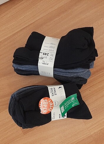 2paket 7li erkek çorap