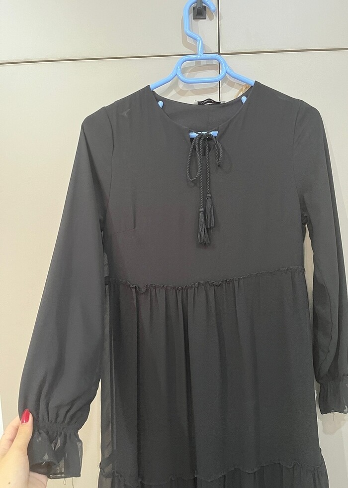 Şifon tesettür abiye - Görsel 3