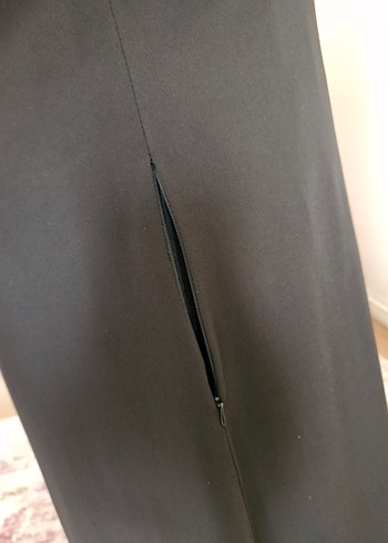 Uzun Kollu Siyah Nakışlı Kadın Ferace - Görsel 7