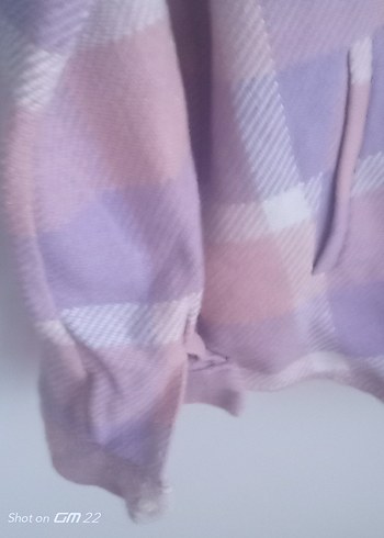 Düğmeli Pembe Ekose Kadın Gömlek - Görsel 3