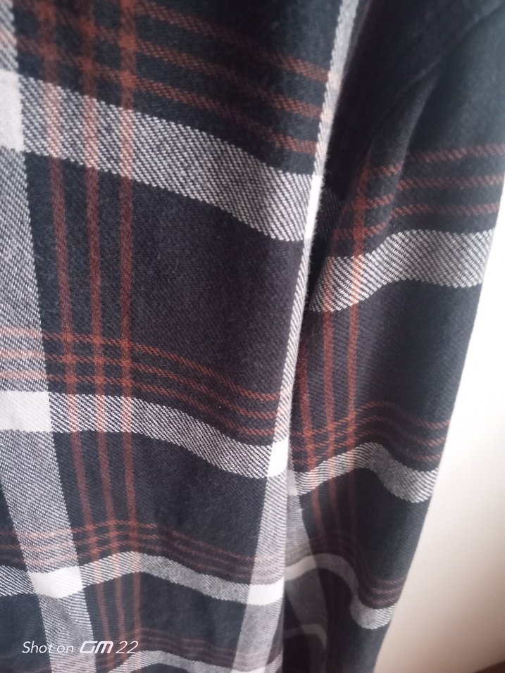 Düğmeli Kahverengi Pamuklu Erkek Gömlek - Görsel 3