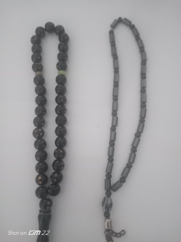 Siyah Erkek Tesbih - Minimalist Gotik Stil - Görsel 3