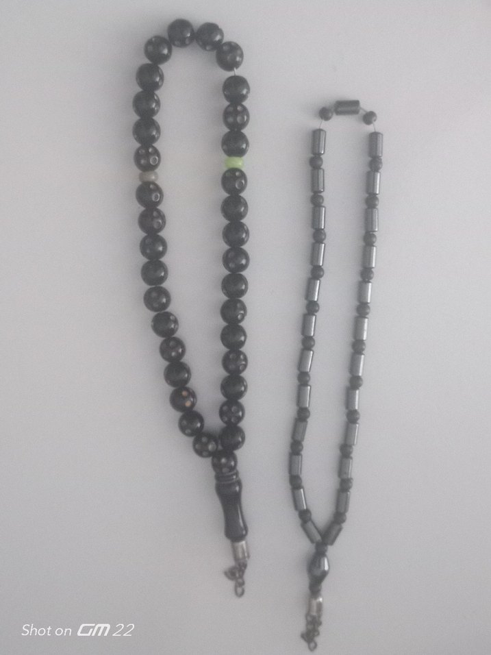 Siyah Erkek Tesbih - Minimalist Gotik Stil - Görsel 4