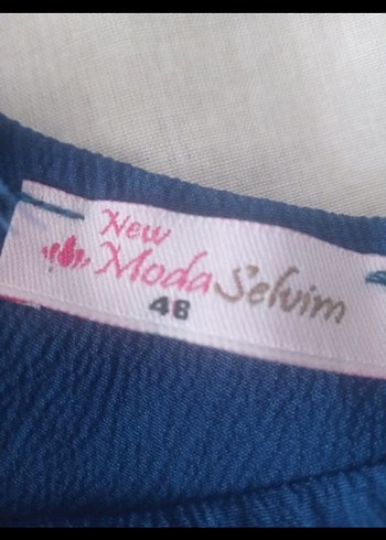 Düğmeli  mavi Tunik - Görsel 5