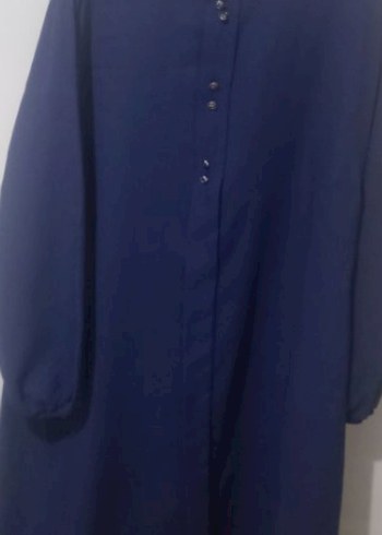 Düğmeli  mavi Tunik - Görsel 4