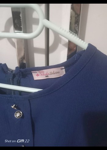 Düğmeli  mavi Tunik - Görsel 2