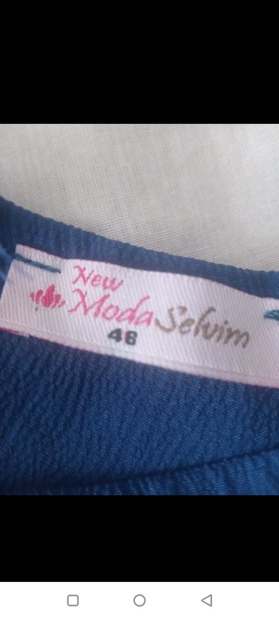 Düğmeli  mavi Tunik - Görsel 5