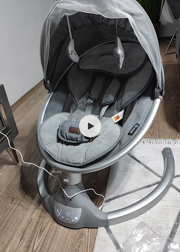 Gri Elektronik Bebek Salıncağı