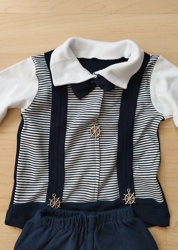 Uzun Kollu Mavi Çocuk Takımı - Görsel 2