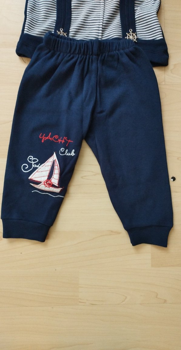 Uzun Kollu Mavi Çocuk Takımı - Görsel 3