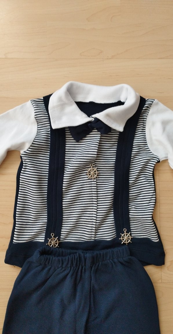 Uzun Kollu Mavi Çocuk Takımı - Görsel 2