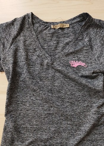 Gri Spor Kadın Tayt - Görsel 3