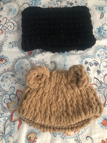 Kedi ve ayıcıklı bere