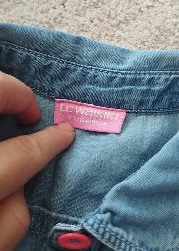 Kız Çocuk Kot Elbise, Kolsuz, Düğmeli ikili fiyattir - Görsel 5