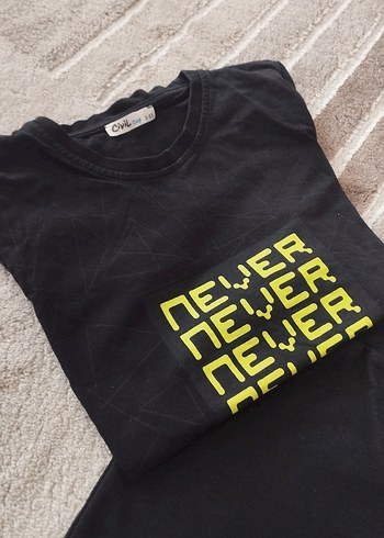 8-9 yaş Erkek Siyah Baskılı Rahat Kesim Şort Takım - Görsel 2