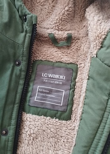 LC Waikiki Erkek Çocuk Haki Düğmeli Kapüşonlu Kaban 7-8 yaş için uygun
