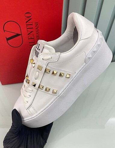 38 Beden beyaz Renk Valentino Rockstud Sneaker