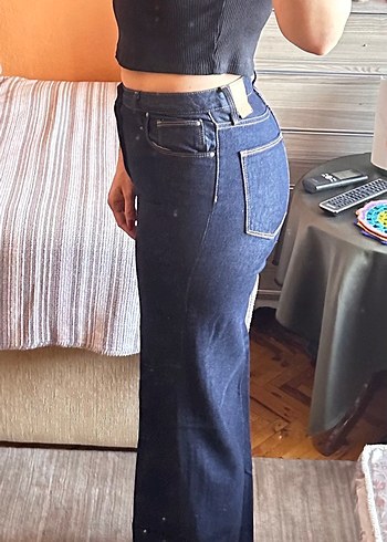 Rinse yıkana Lacivert Kadın Jean - Görsel 2