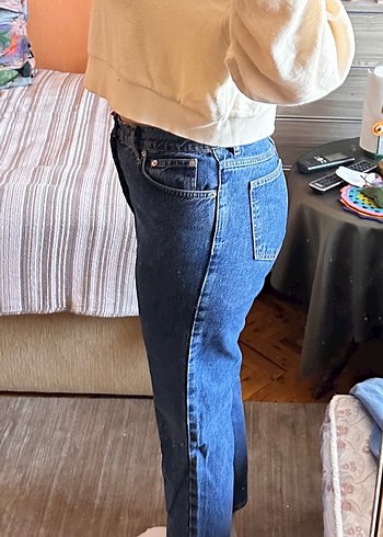 Mom fit bilek paça jean pantolon - Görsel 2