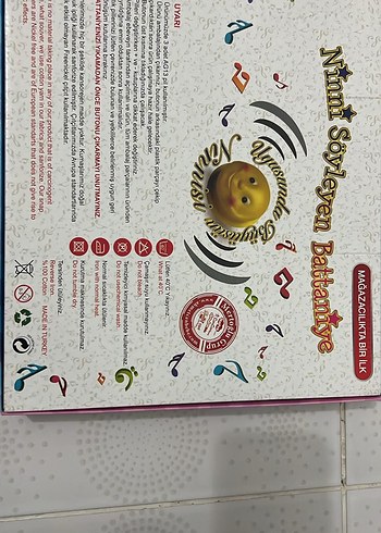 Bebek için pembe baskılı pamuklu battaniye muzikli battaniye - Görsel 3