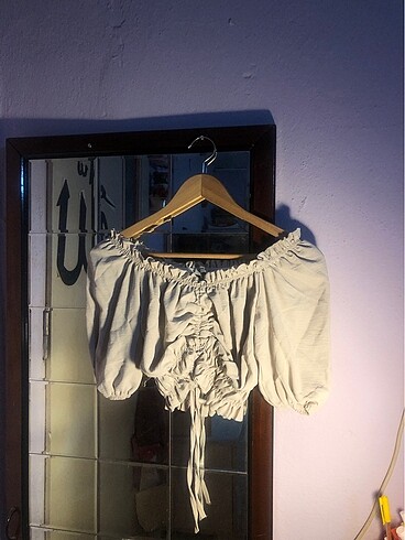 Zara Fırfırlı crop