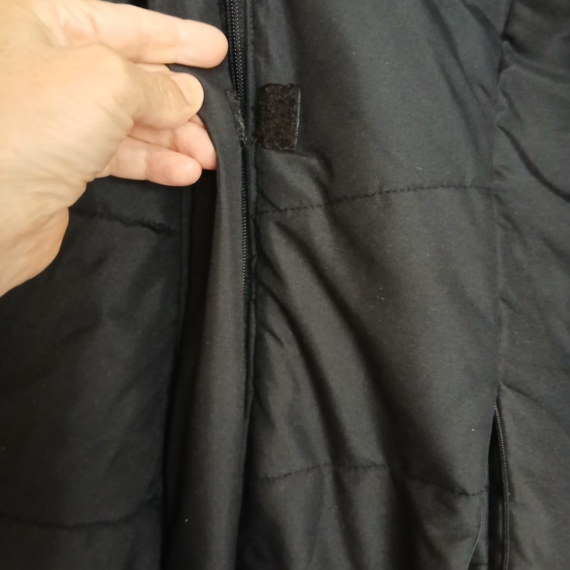 Kadın Siyah Midi Kışlık Fermuarlı Mont - Görsel 4