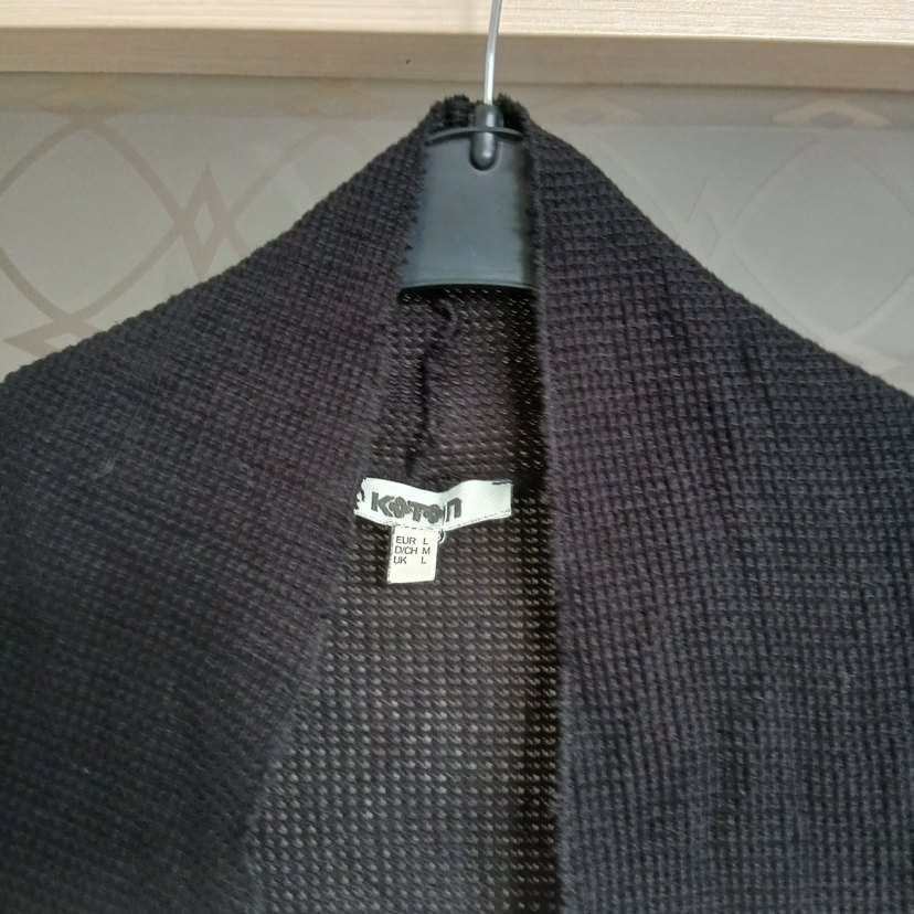 Siyah Midi  hırka - Görsel 2