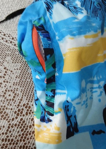 Erkek Bohem Renkli Mini Batik Desenli Şort - Görsel 4