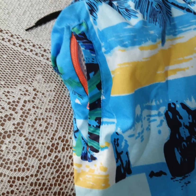 Erkek Bohem Renkli Mini Batik Desenli Şort - Görsel 4