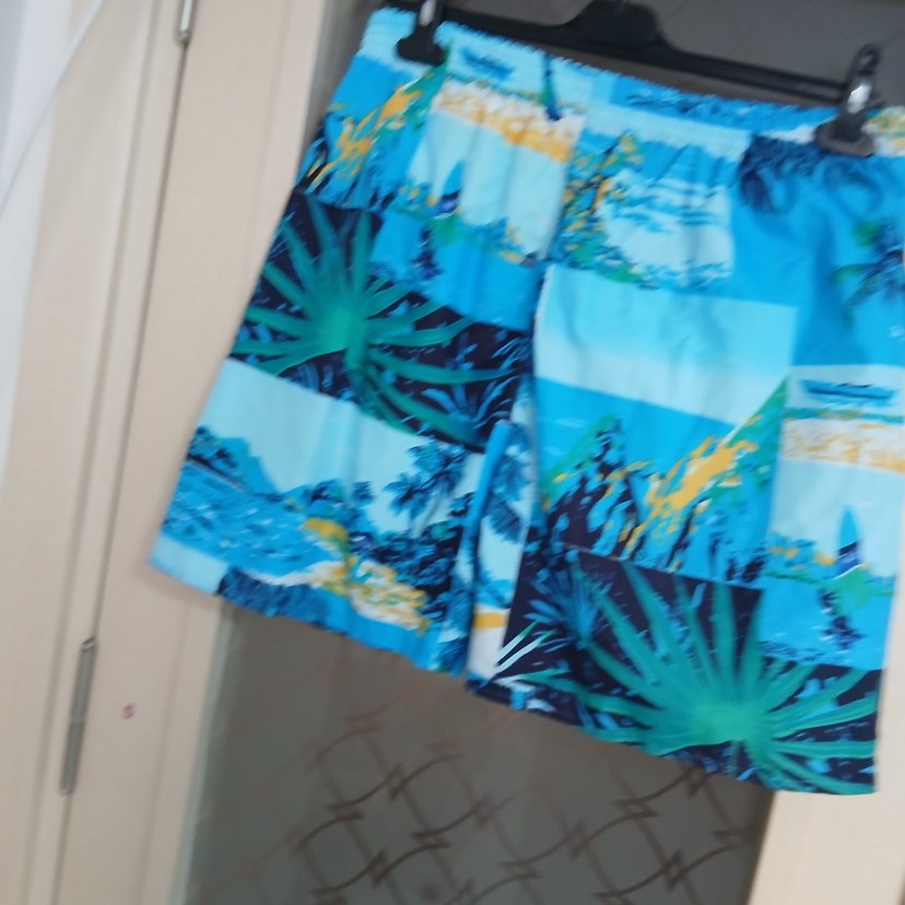 Erkek Bohem Renkli Mini Batik Desenli Şort - Görsel 3