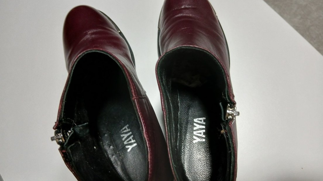 Bordo Deri Kadın Topuklu Bot - Görsel 5