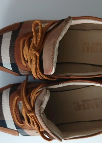 Kahverengi Ekose Desenli Kadın Dolgu Topuklu Spor Ayakkabı - Görsel 4