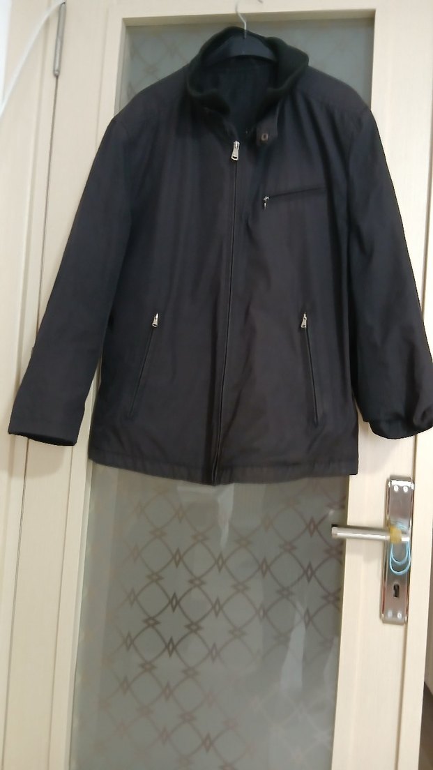 Siyah Fermuarlı Erkek Mont - Görsel 2