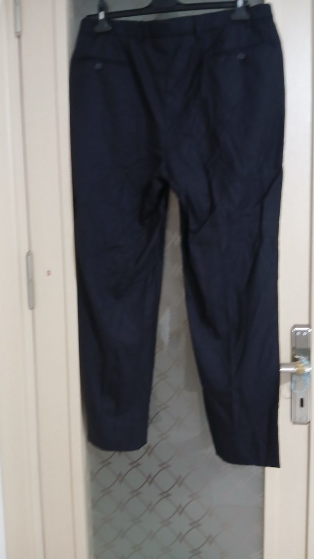 Lacivert Erkek Kemerli Ofis Pantolonu 52 beden - Görsel 3