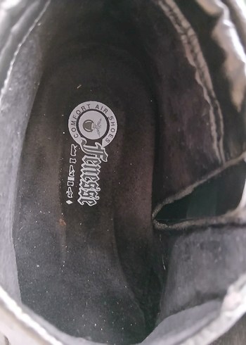 Deri Fermuarlı Siyah Erkek Bot - Görsel 5