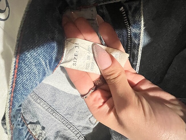 34 Beden mavi Renk Baggy pantolon