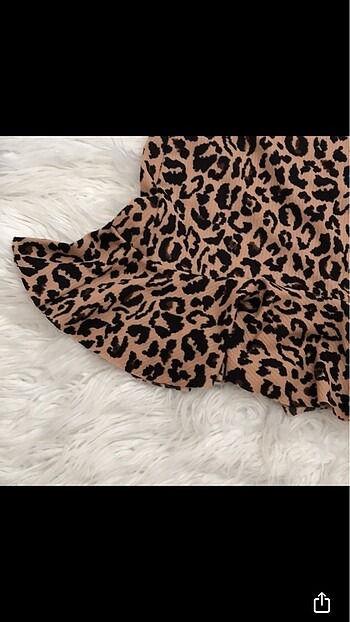 s Beden leopar desenli elbise