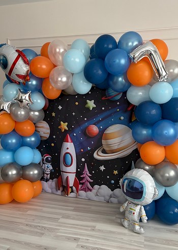  Beden Renk Astronot kostüm & temalı doğum günü süsleri