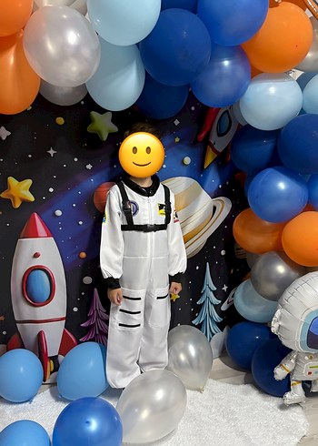  Astronot kostüm & temalı doğum günü süsleri