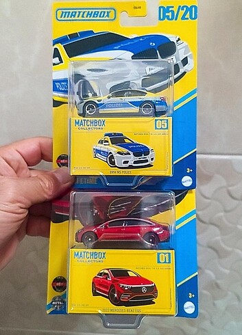 Matchbox 2 li BMW M5 Police ve Mercedes Benz EQS 
