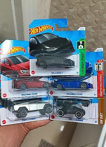 Hot Wheels 5 li Tesla Lot