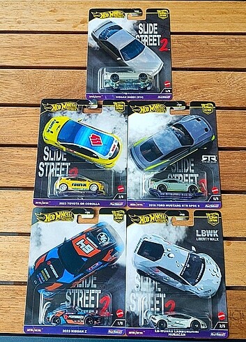 Hot Wheels Premium Slide Street 2 full set
