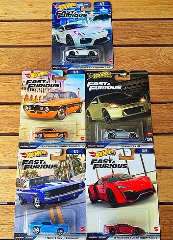 Hot Wheels Premium Fast and Furious 5 li Lot 