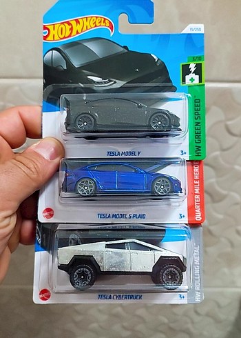 Hot Wheels 3 lü Tesla Lotu