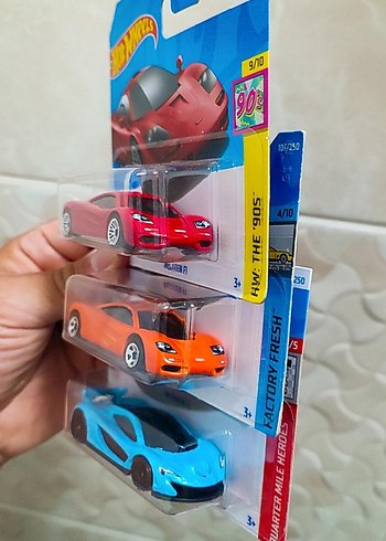  Hot Wheels 3 lü McLaren Lot