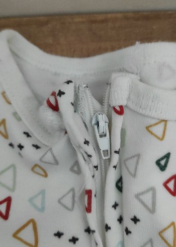 Beyaz Desenli Bebek Tulumu - Görsel 3