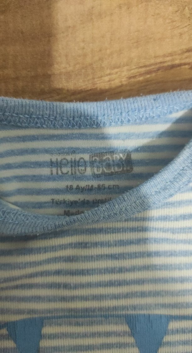 Kısa Kollu, Bohem Stil Erkek Bebek Body - Görsel 4