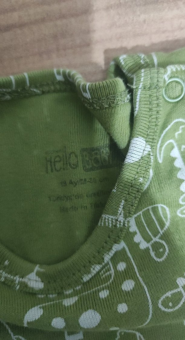 Kısa Kollu, Bohem Stil Erkek Bebek Body - Görsel 3