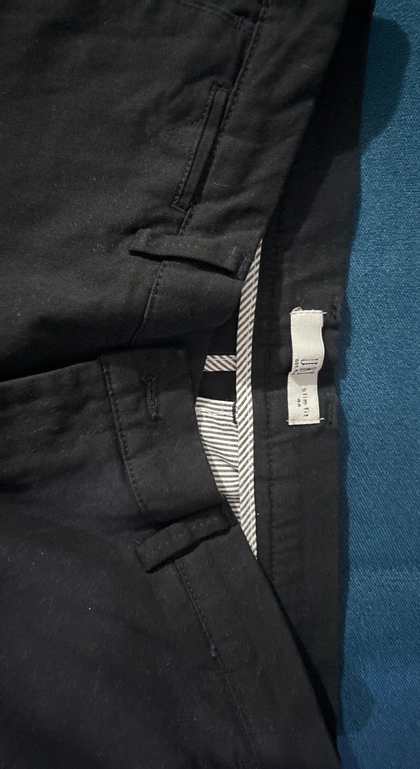 Erkek Siyah Kemerli Denim Pantolon - Görsel 2